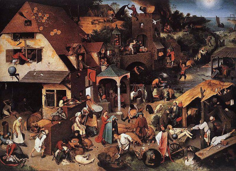 Pieter Bruegel the Elder Netherlandish Proverbs Germany oil painting art